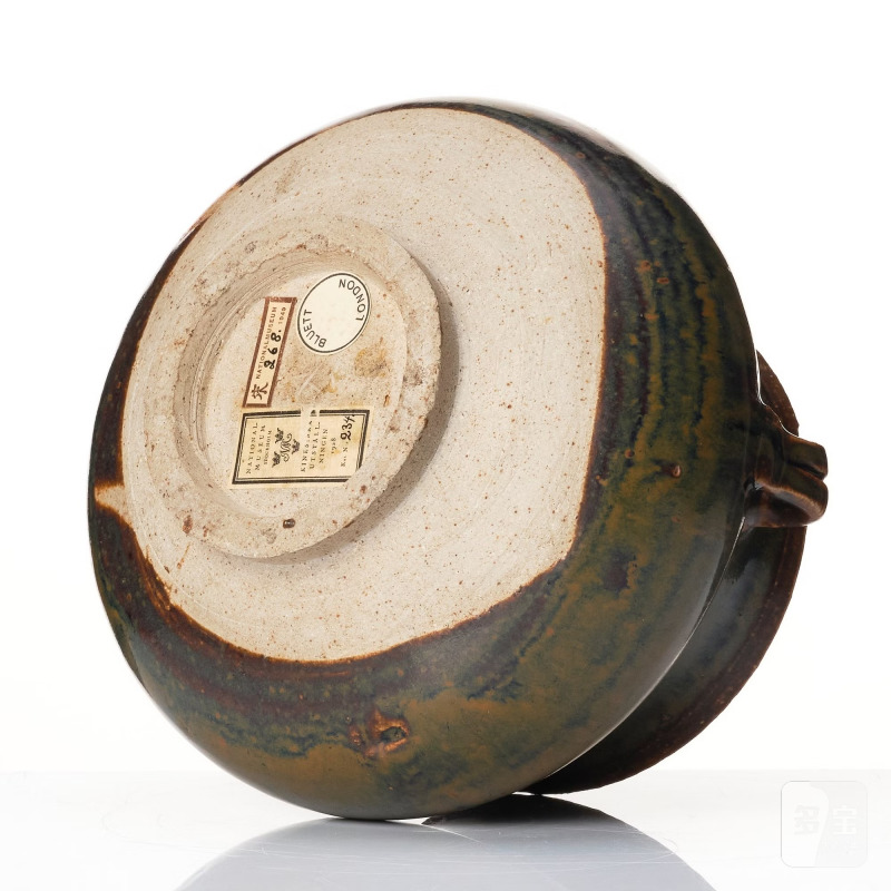 A black and brown glazed stoneware jar, - 图13
